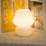 Bedside Lampe Korea Ins Style Striped Mushroom Table Lamp 7.48 / 9.84