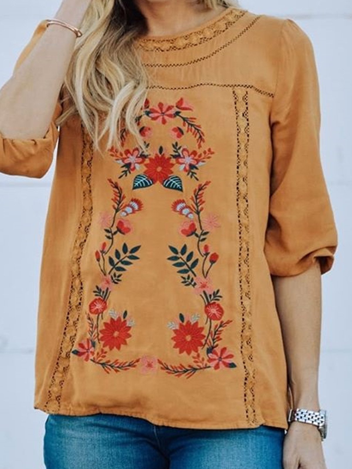 Women Casual Loose Tops Tunic Blouse Shirt