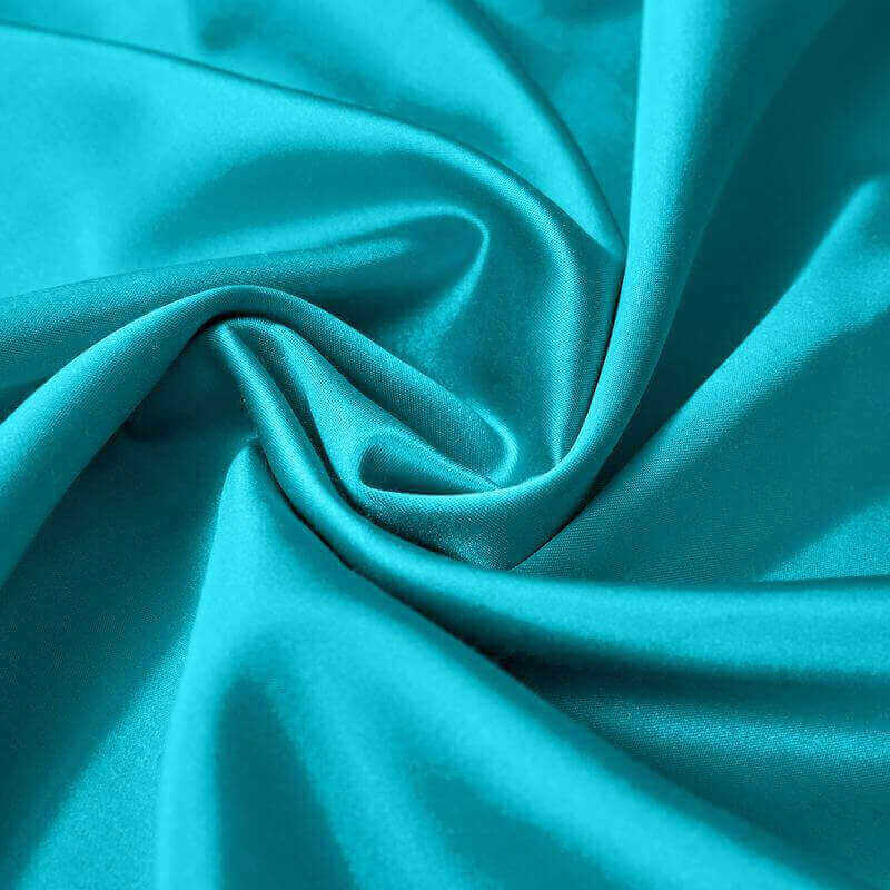 CUSTOM Lao Hang Zhou Turquoise Polyester Cotton Thermal Insulated Curtain