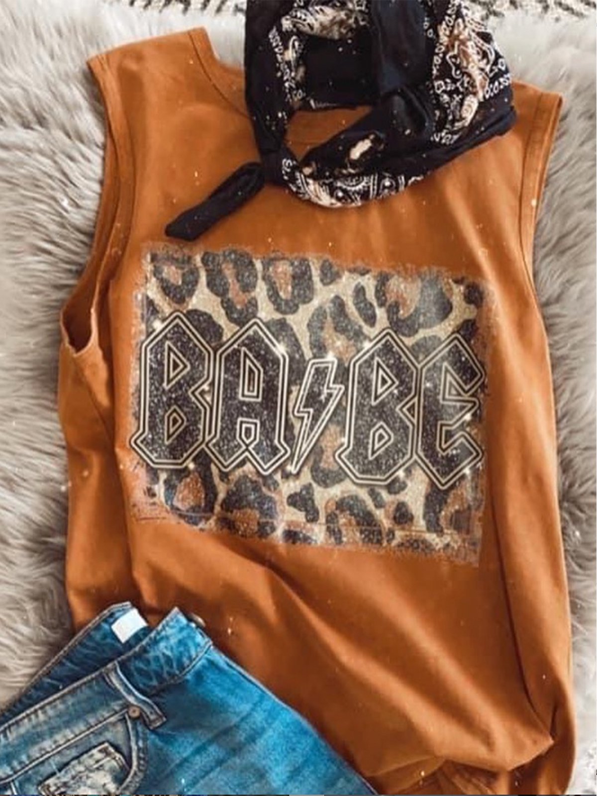 Cold Shoulder Jersey Gradient Tanks