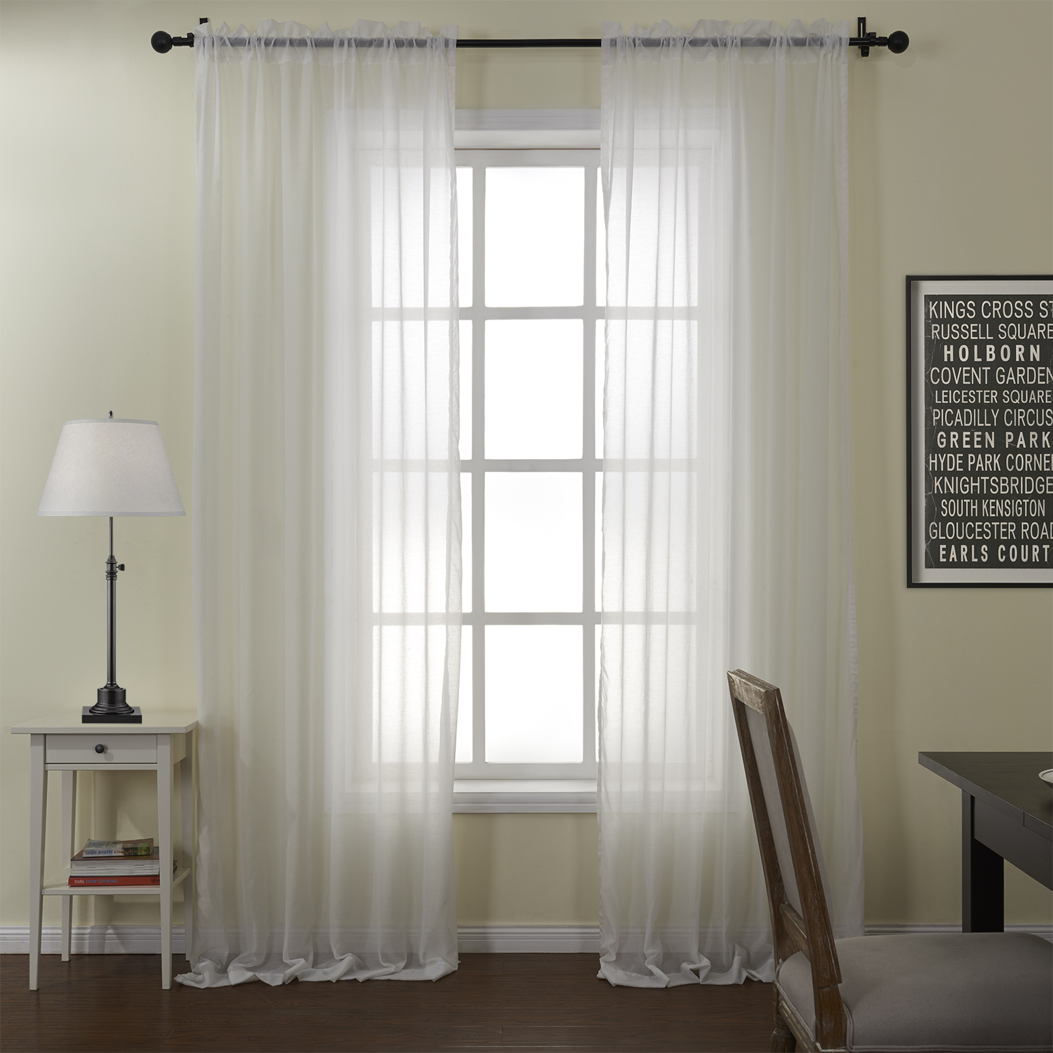 Copy Mia White Tulle Curtain Drapery