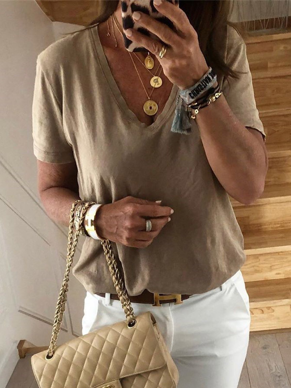 Plus Size Cotton Loose casual tops