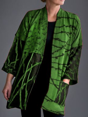 Plus size Printed Cotton Outerwear