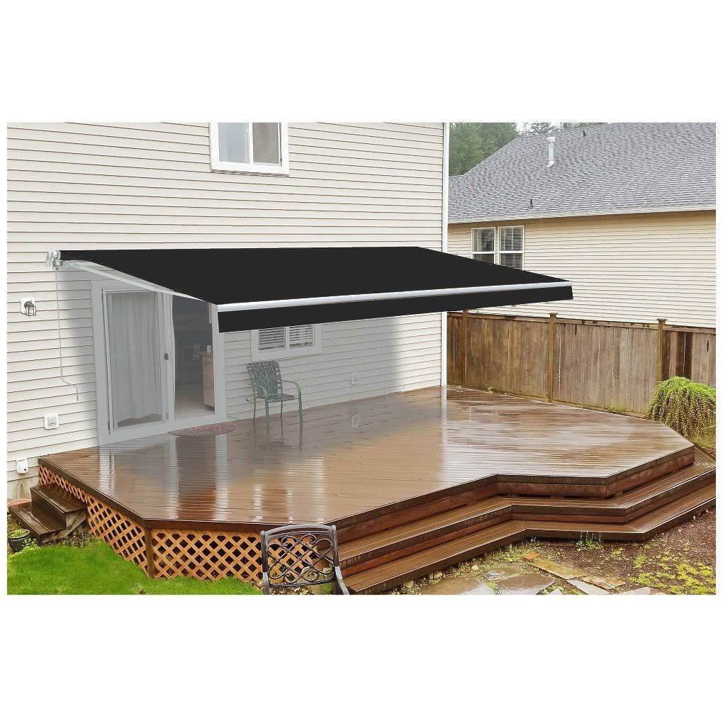 Aleko 12 x 10 ft. Retractable Awning Fabric Replacement Black