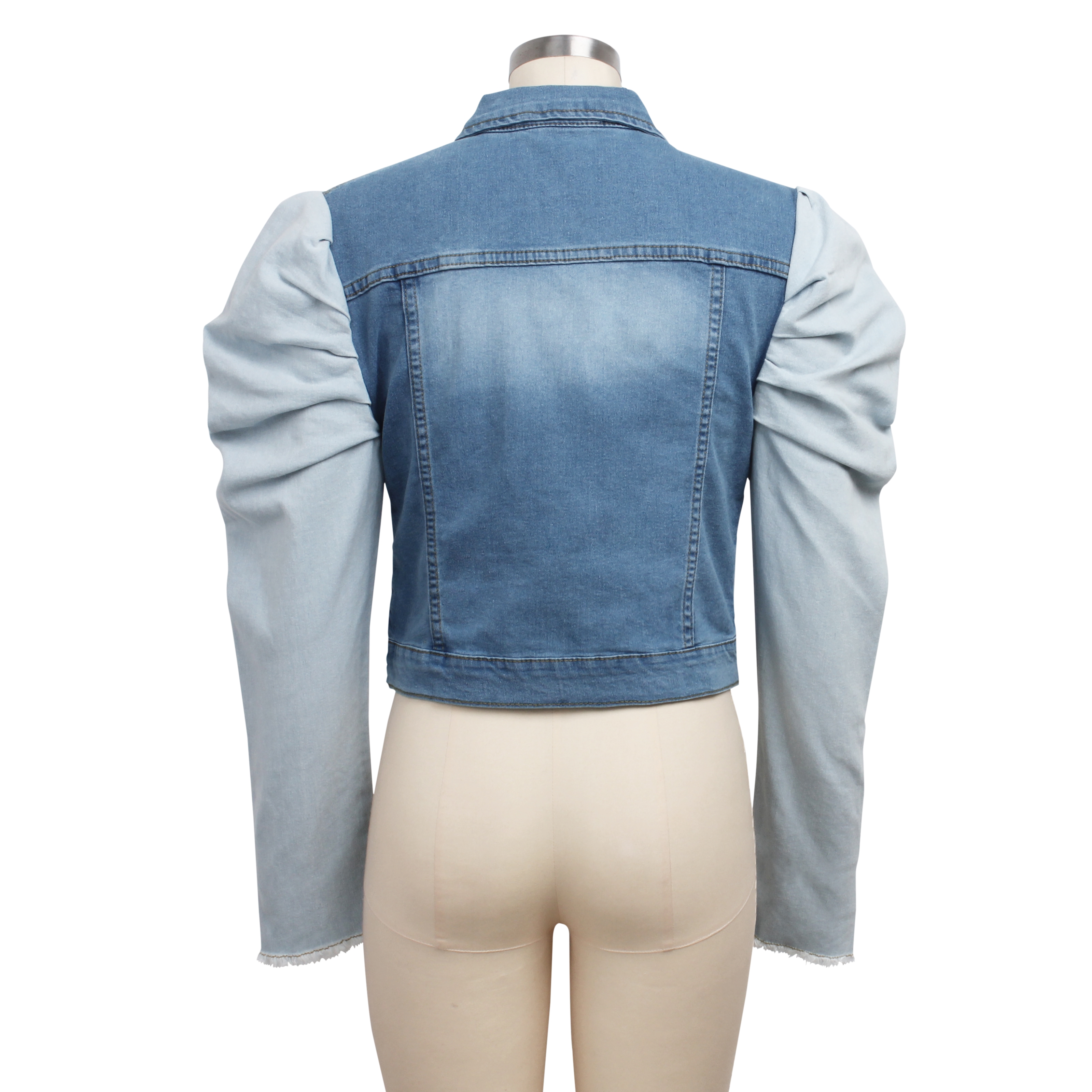 Contrast Short Denim Jacket