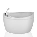 Jets Bathtub Mirco Bubble Hydrotherapy Oval Japanese SPA Tub��, white