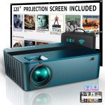 5G WiFi Bluetooth Mini Projector 4k with Touch screen for iOS/Android/PS4