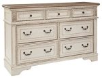 Realyn French Country 7 Drawer Dresser with Two Tone