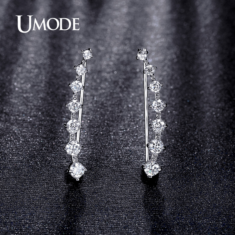 Mecresh 5 Colors Long Earrings Crystal Silver Plated Women Bridal Chandelier Pendante Wedding Earrings Engagement Jewelry EH162