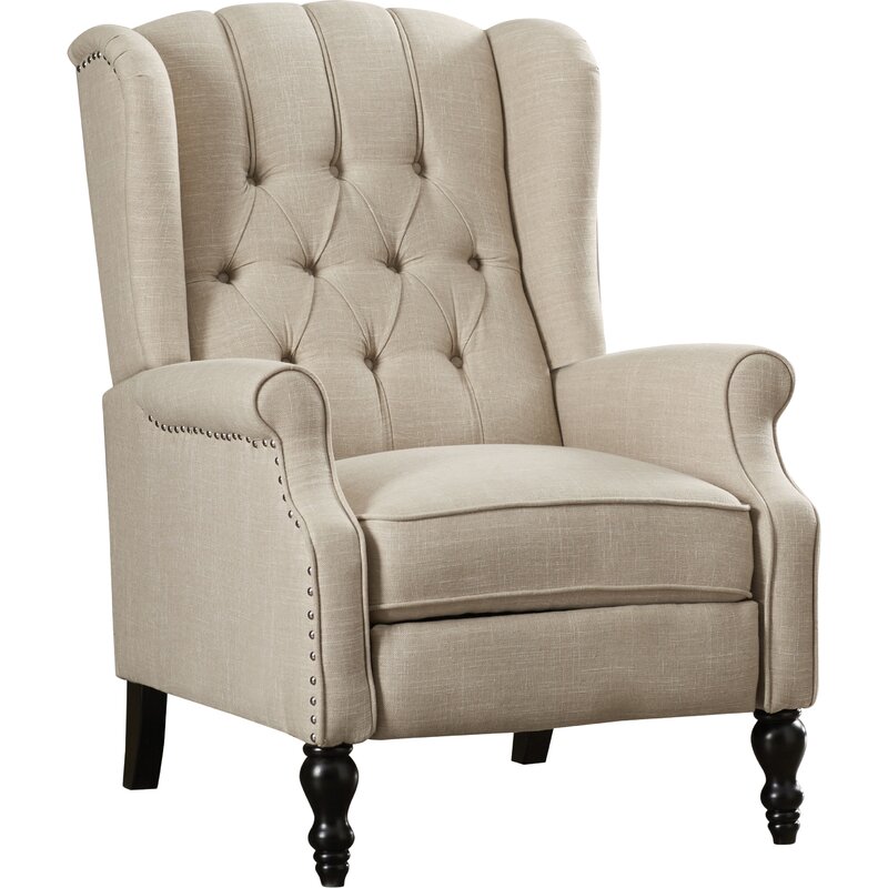 Albertine 75Cm Wide Manual Wingback Chair Recliner