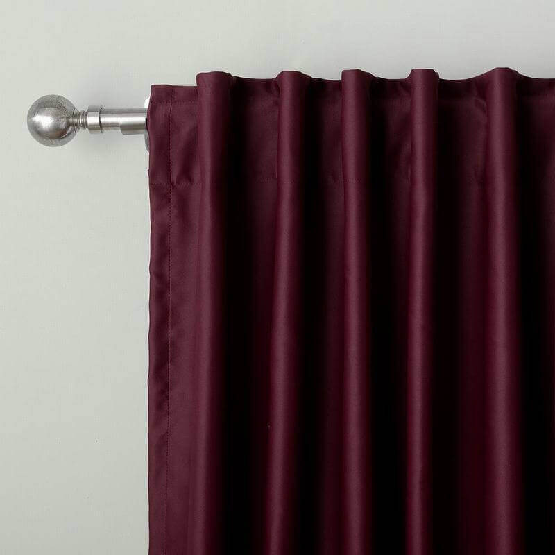 CUSTOM EDOARDO Burgundy Indoor Blackout Curtain