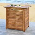 Safavieh Outdoor Collection Monterey Teak Bar Table �C Teak Brown