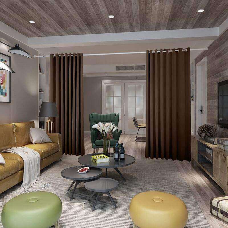 CUSTOM Antique Bronze Grommet Heavyweight Room Divider Curtain