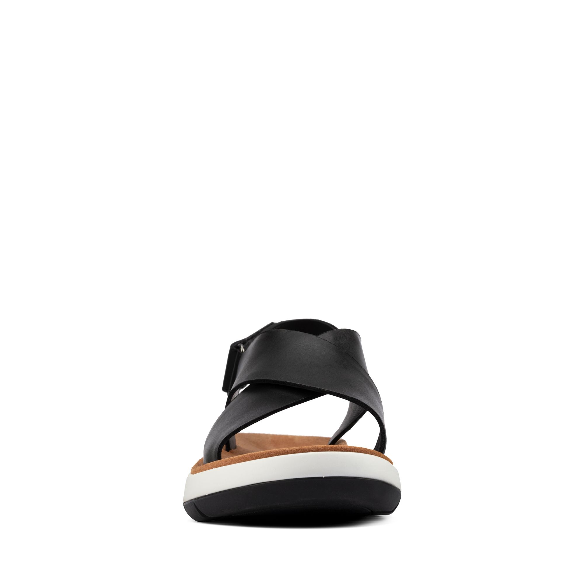 Women Sandals Jemsa Cross Black Leather