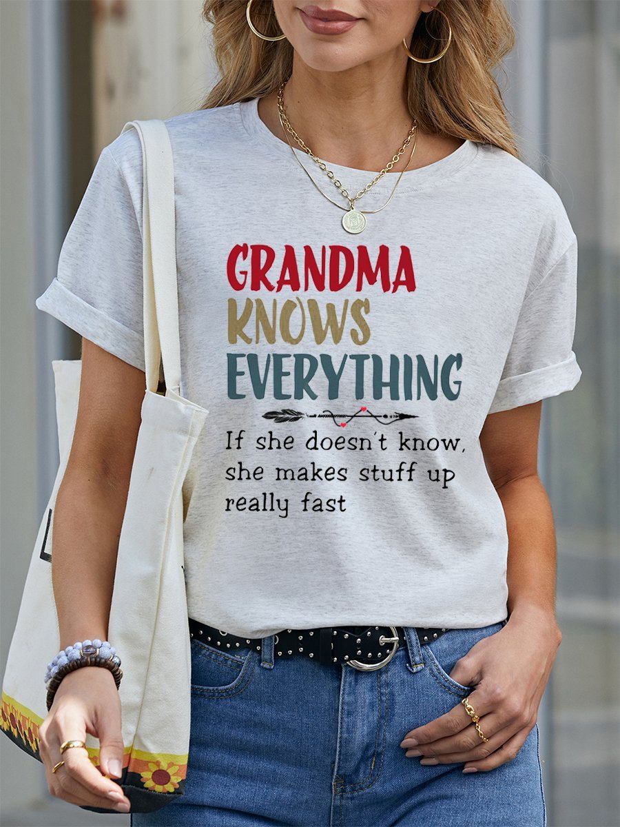 Grandma Knows Everything Women's T-Shirt