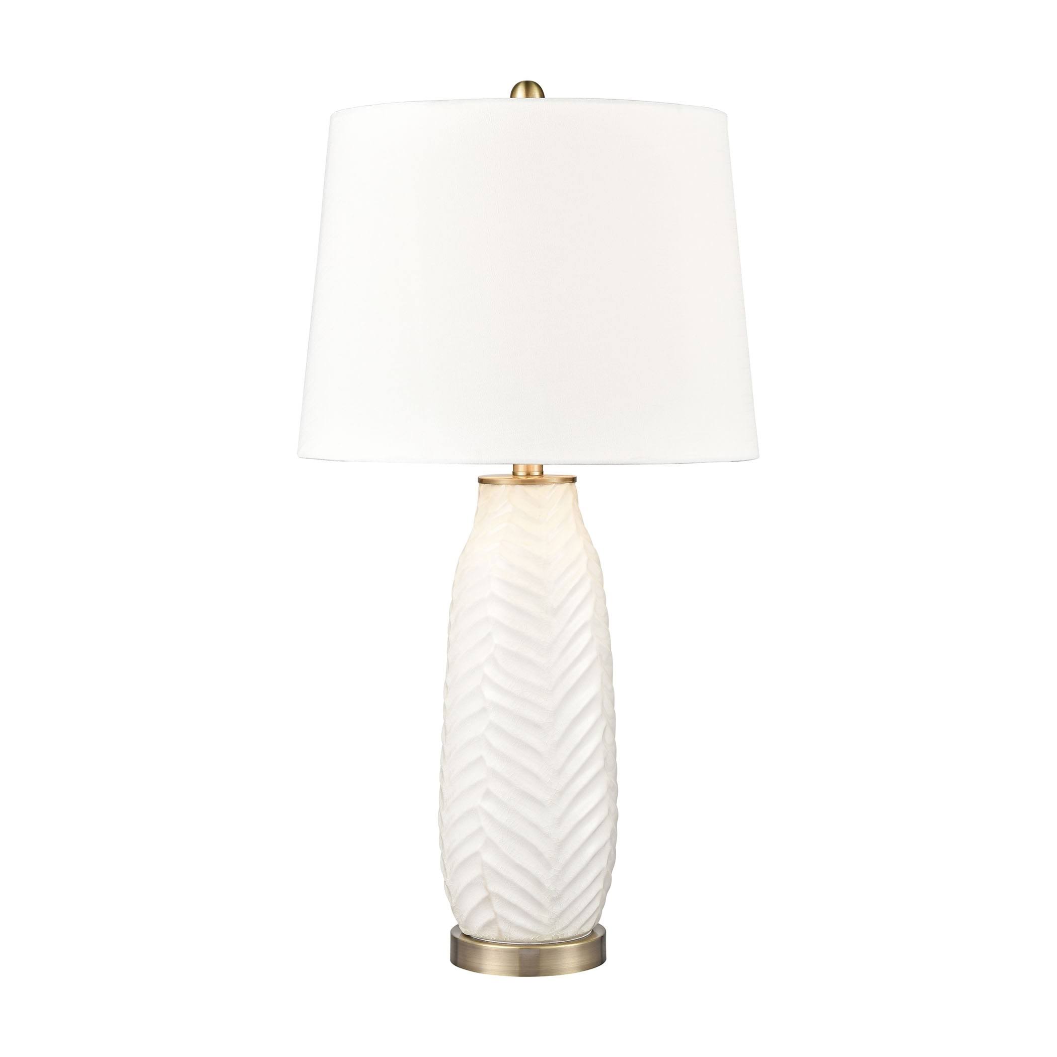 Elk Home Bynum Ceramic Table Lamp, White, S0019-8034
