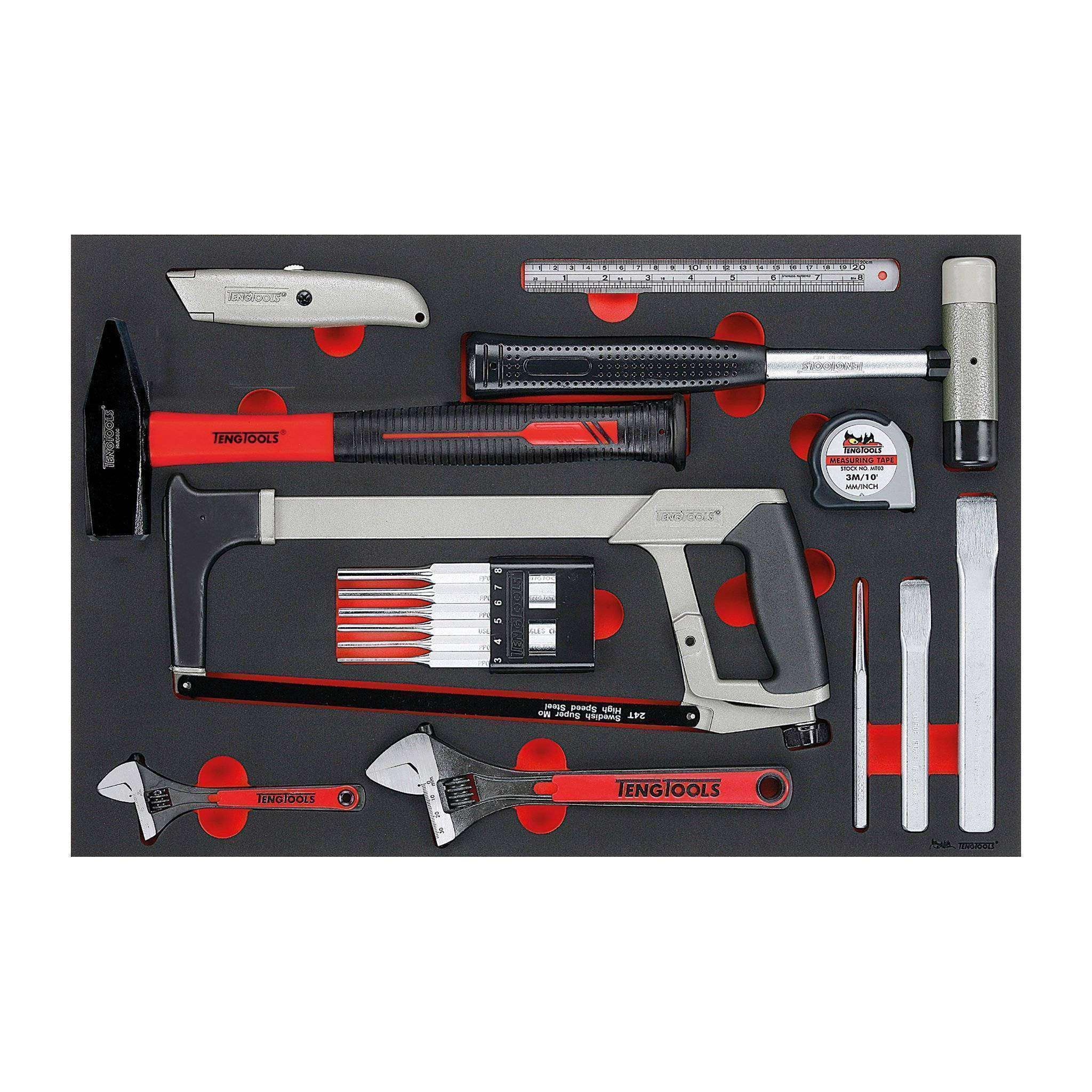 Teng Tools �C 12 Piece General Service Tool Set �C TEN-O-TTEPS12