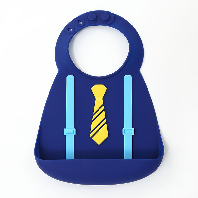 Factory Wholesale Silicone Baby Bib Customized Printed Cartoon Baby Bib