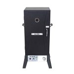 Vertical Offset BBQ Gas Smoker with Temperature Gauge �C Black