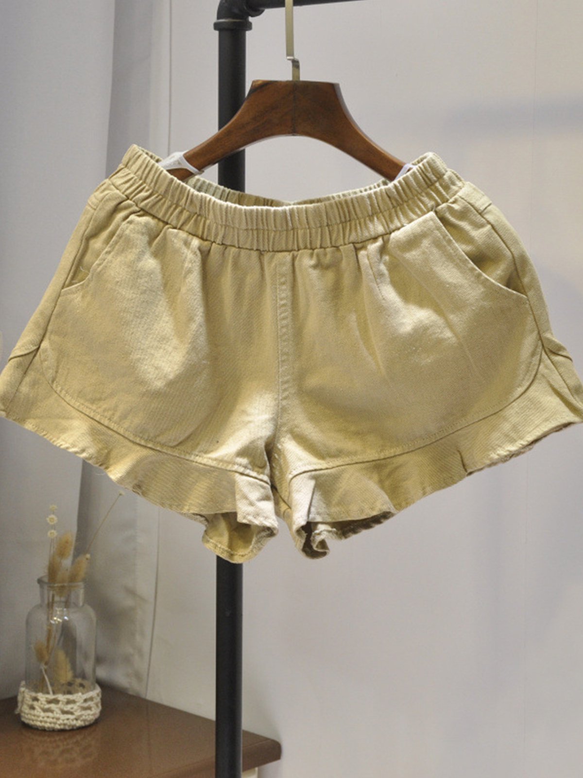 Summer Casual Cotton Pockets Pants