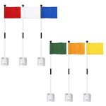 KINGTOP Golf Flagstick Mini, Putting Green Flag for Yard, 3 Feet Flagpole 2-Section