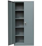 Metal Storage Cabinet w/ 2 Doors & 4 Shelves for Office/70.86′�?H x 31.5′�?W x 15.75′�?D