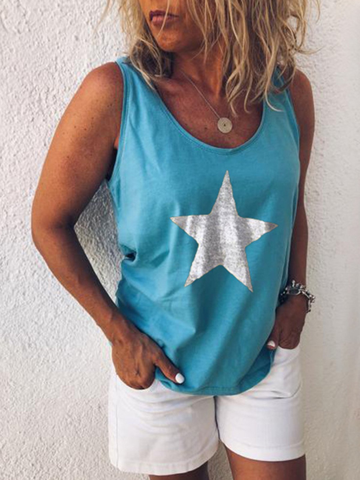 Women Casual Loose Tops Tunic Tanks Vest