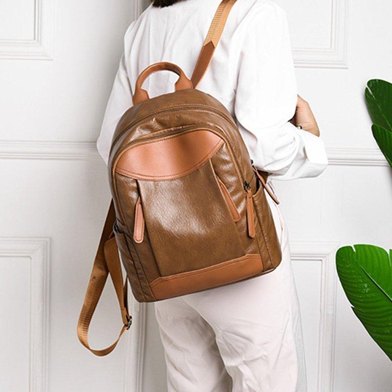 Women's retro casual backpack