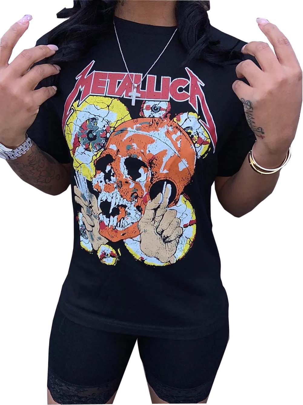 Summer Print O-Neck Shirt