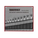 Teng Tools �C 10 Piece Ratchet Spanner Set 8-19mm �C TEN-O-6510RMM