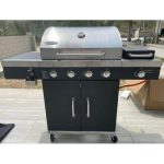 1 PC 27.5���x16.5��� Multifunctional Courtyard Outdoor Stainless Steel Gas BBQ Grill
