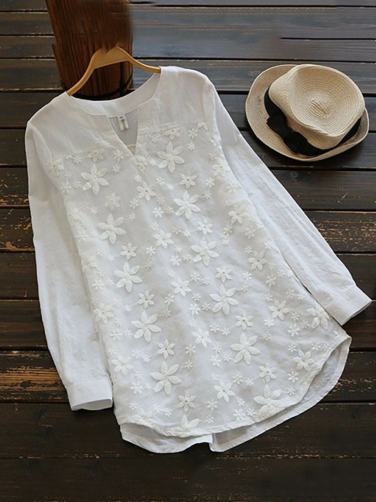 Casual Shawl Collar Shift Casual Dress