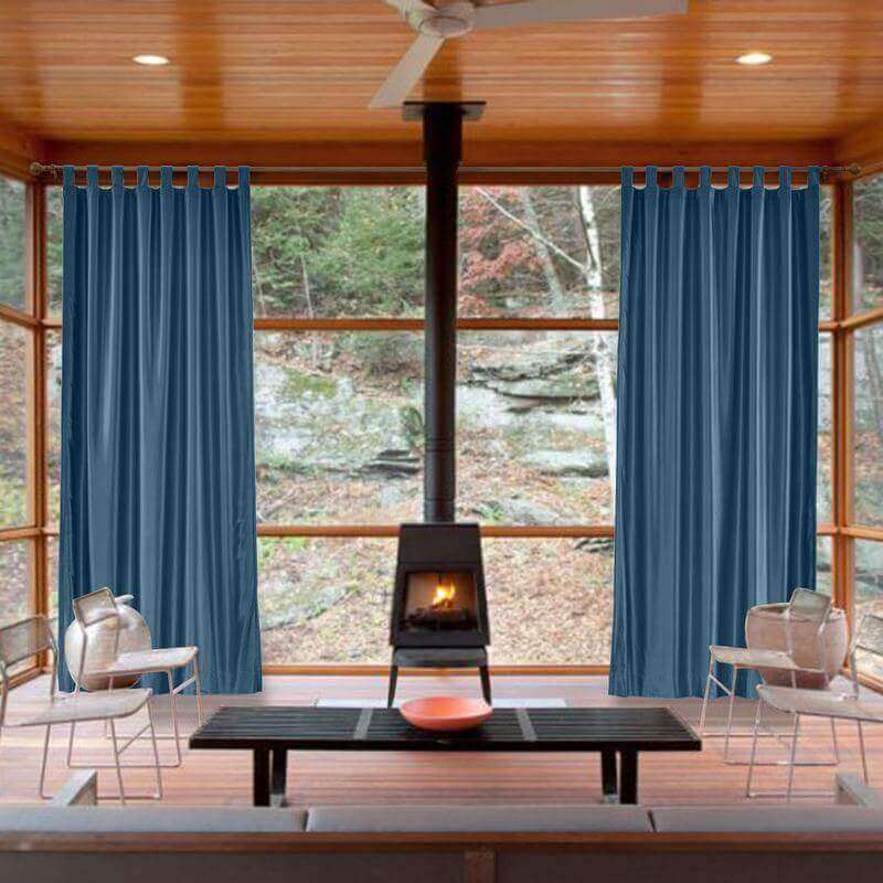 【Custom】Lao Hang Zhou Heavyweight Polyester Cotton Silk Blend Solid Curtain Drape Panel with White Blackout Lined