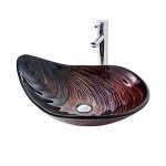 Water Drop Artistic Vessel Sink Vanity Counter Top Installation Bathroom