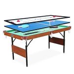 Rack Trinity Folding 5.5-Foot Multi Game Billiard and Pool Table