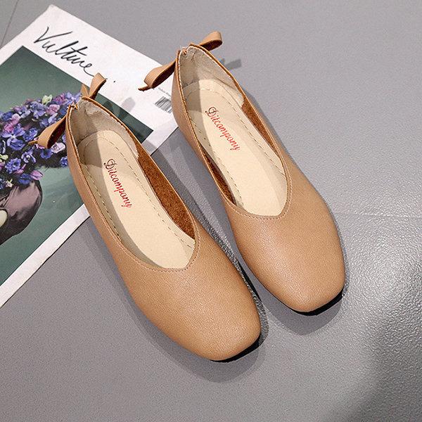 Bowknot Flat Soft Casual Shoes