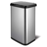 Trash Can with Clorox Odor Protection | Touchless Metal Kitchen Garbage Bin