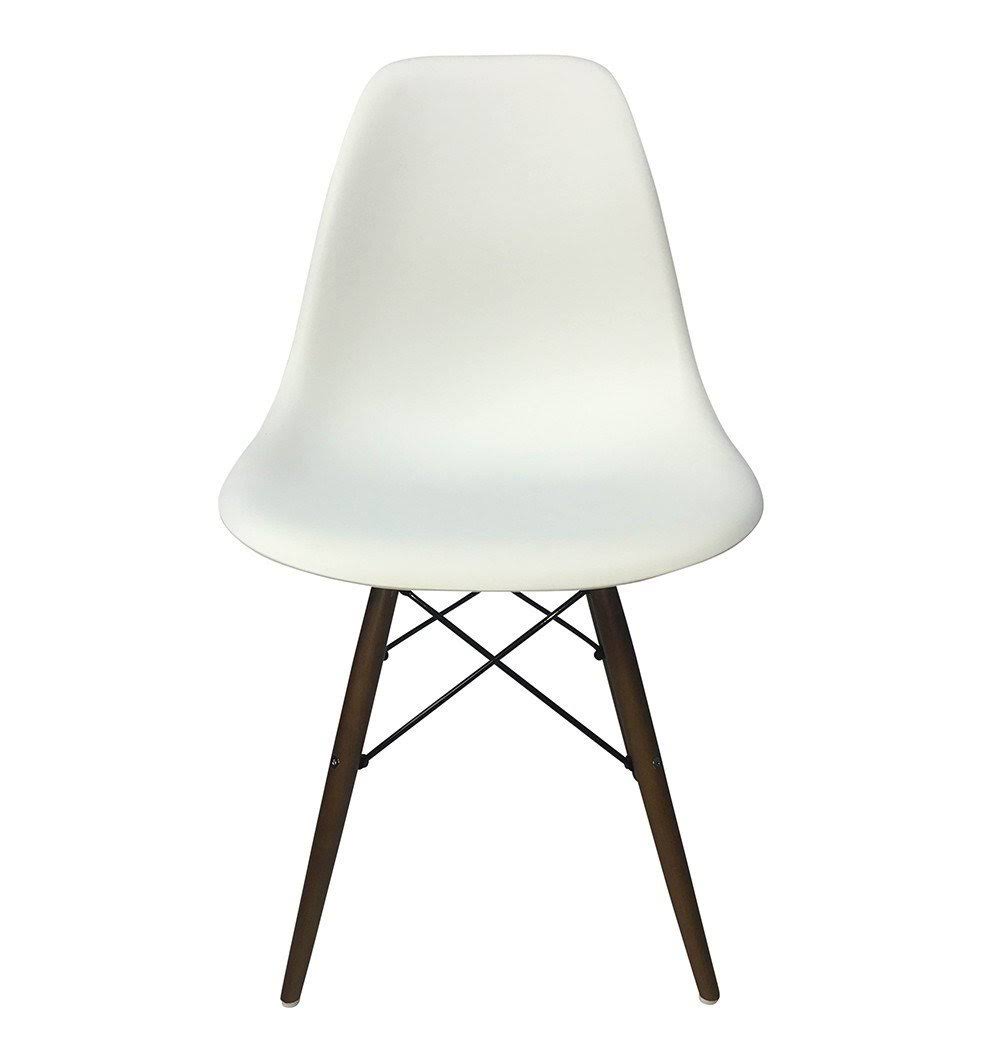Eiffel Chair - Wooden Legs - light-green-pp, Dark Walnut