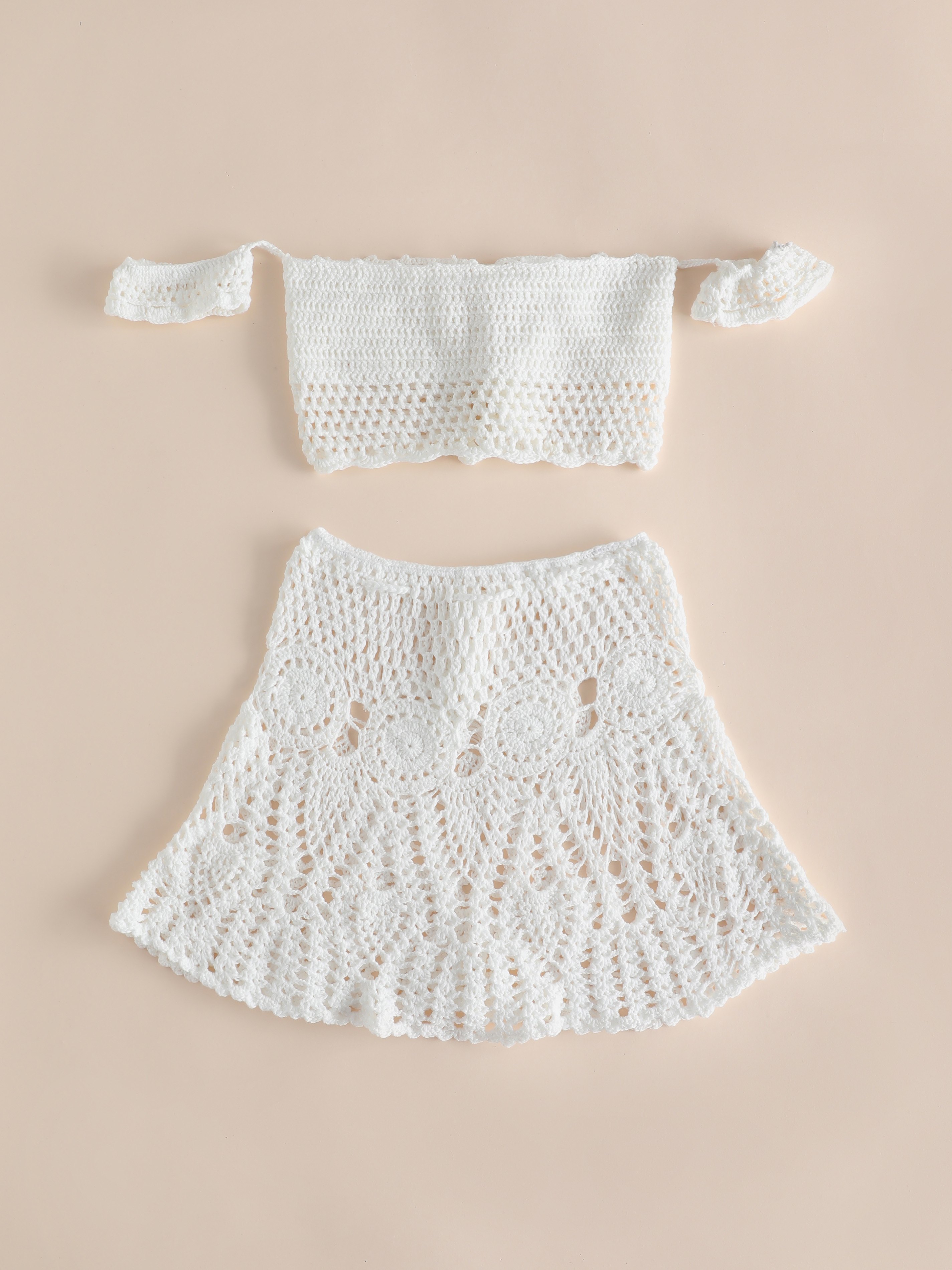 Solid Knit Lace-up Bikini