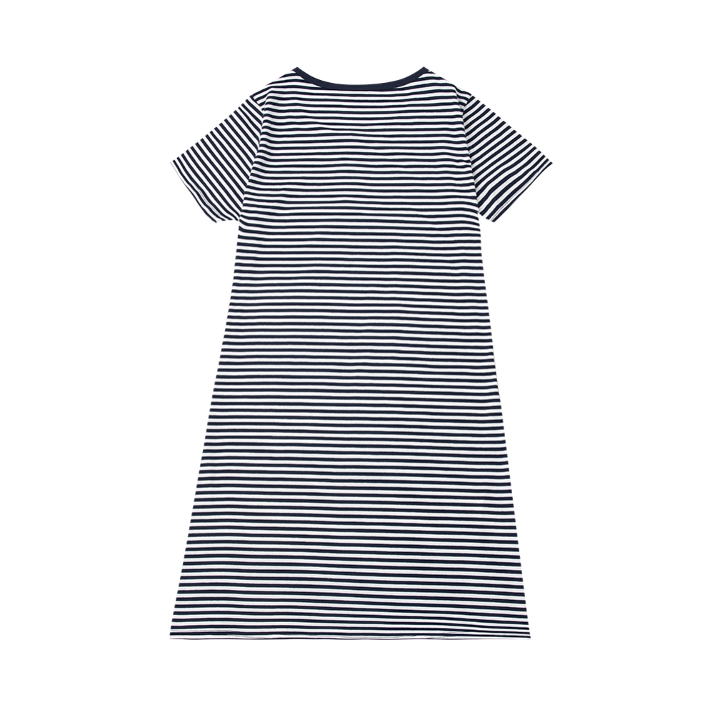 Summer Family Mommy Striped Shirt Dress