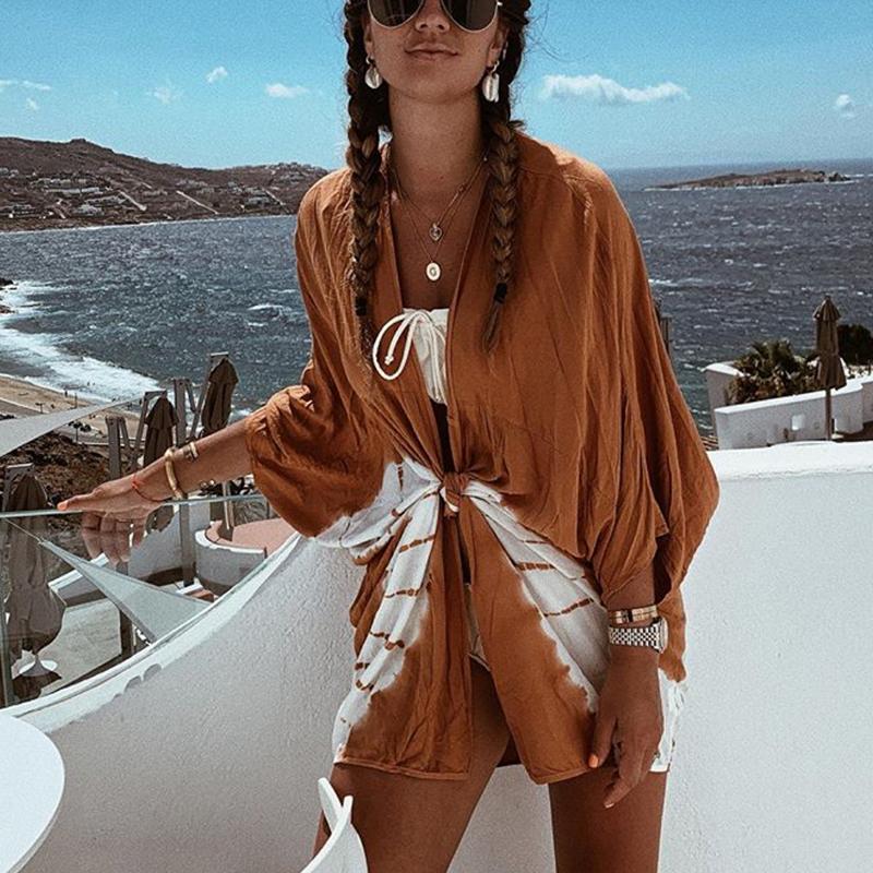 Women's Fashion Long Sleeve Tie-Dyed Sun-Protective Cardigan