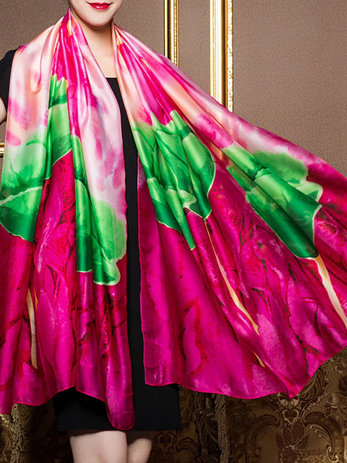 Elegant Floral Printed Scarf