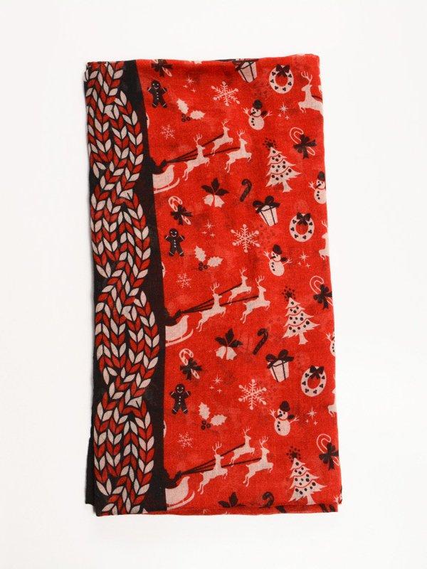 Christmas Red Casual Scarves & Shawls