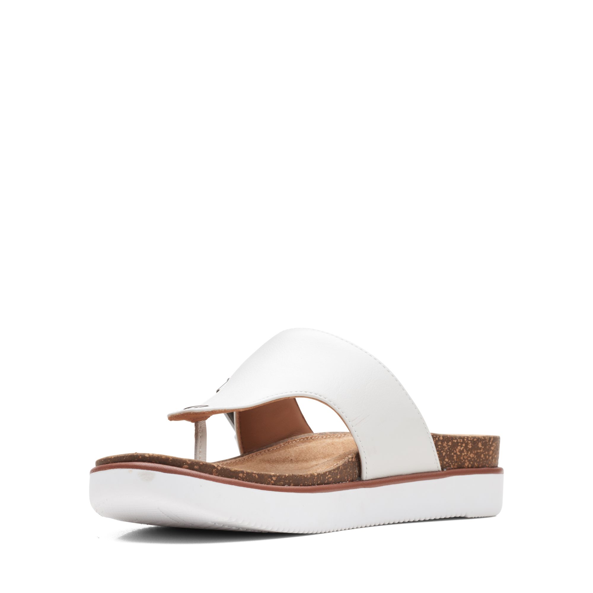 Women Sandals Elayne Step White Leather