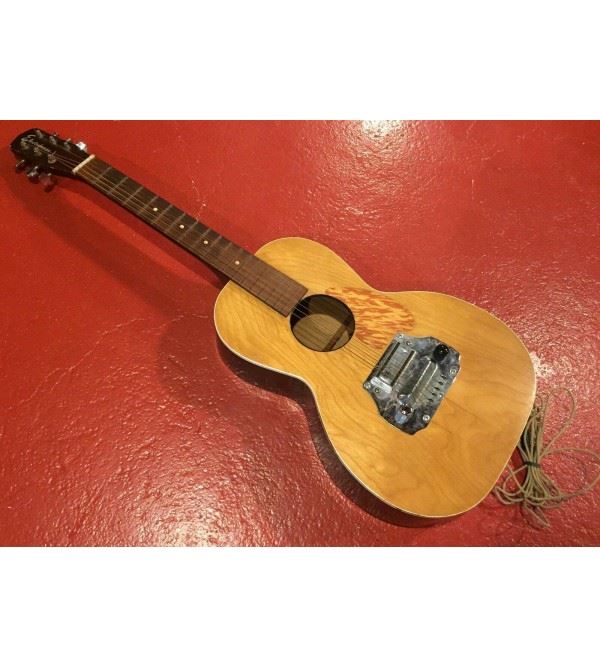 1950s Electromuse Acoustic Electric Guitar w/ Eye-Beam Single-Coil Pickup