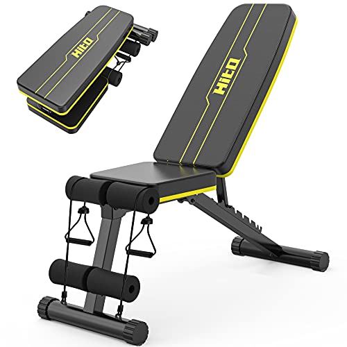 HITOSPORT Weight Bench, Adjustable Weight Bench, Strength Training Bench