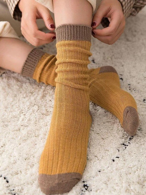 Warm Thick Line Cotton Pile Socks