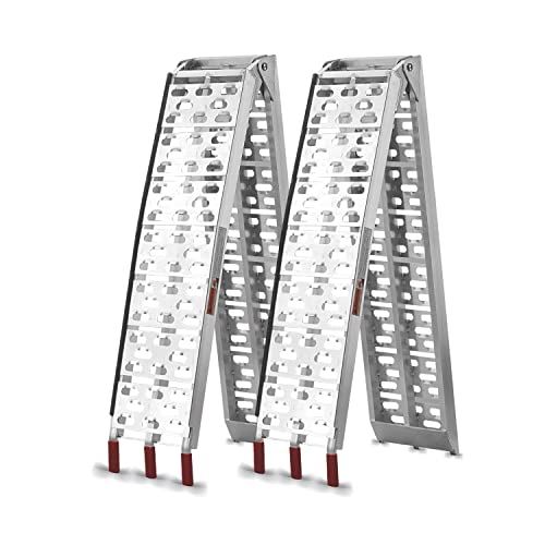 VENDAV ATV Ramps for Pickup Trucks 7.5 FT Aluminum Portable Ramps 1500 Lbs Capacity,2PC.