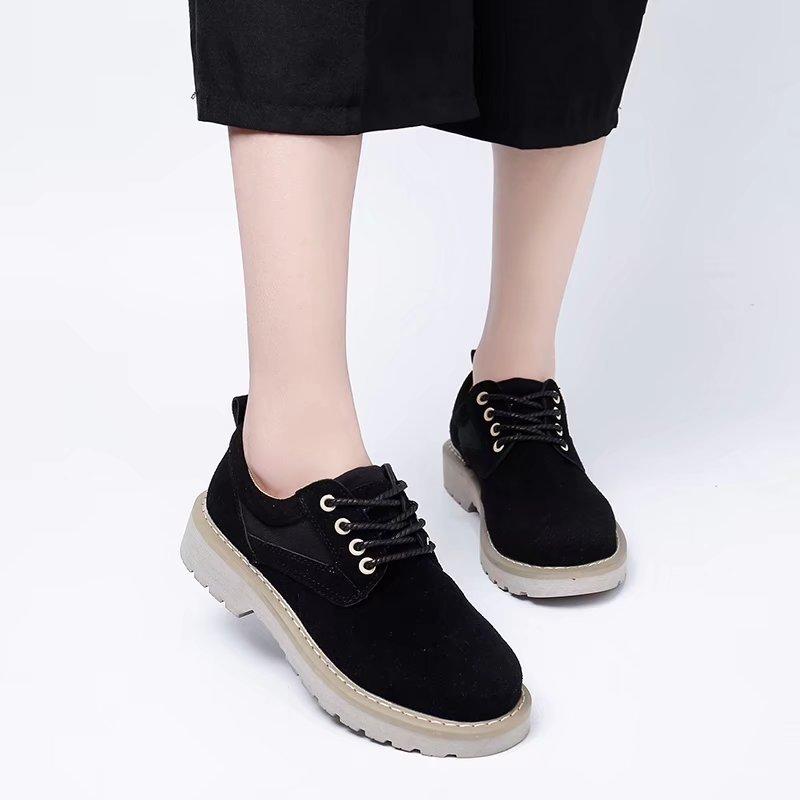 Suede Casual Women Lace-Up Sneakers
