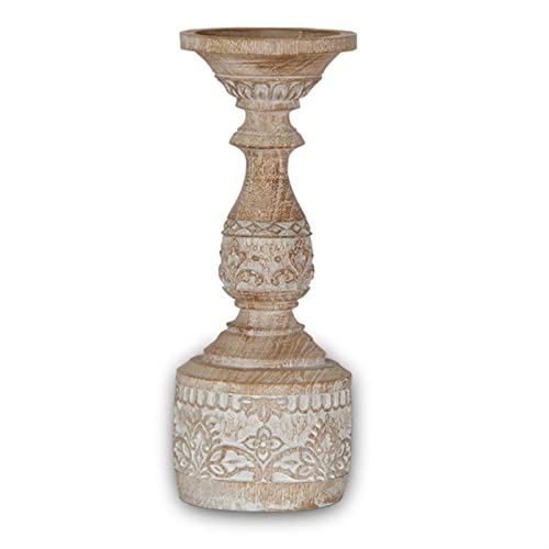 LJJSMG Classic Resin Pillar Candle Holder for LED and Pillar Candles/Size : 12.99in